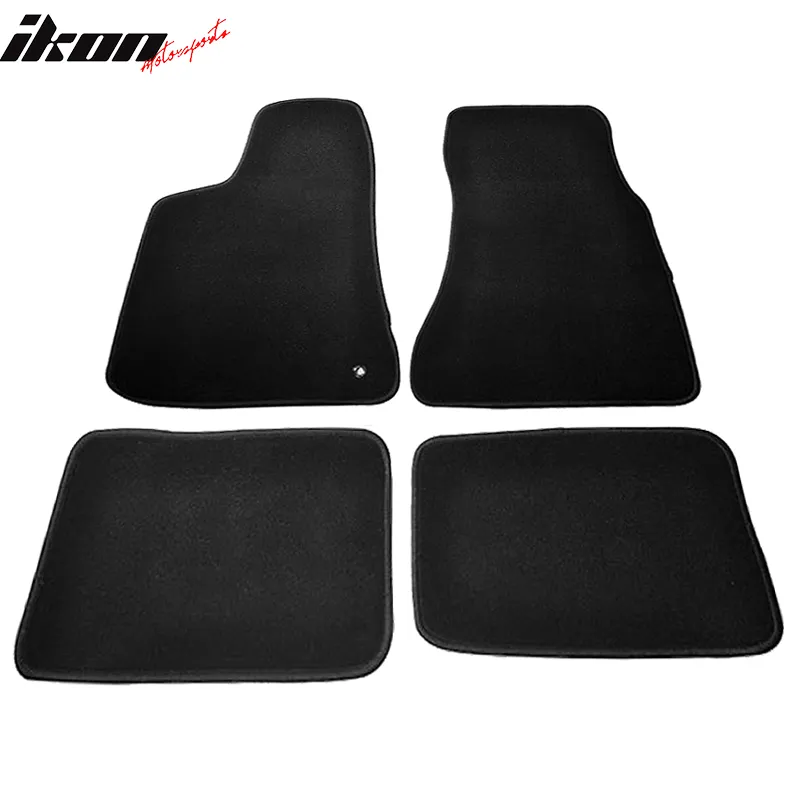 Car Floor Mat for 2006-2010 Dodge Charger Black Nylon Carpet 4PC Set