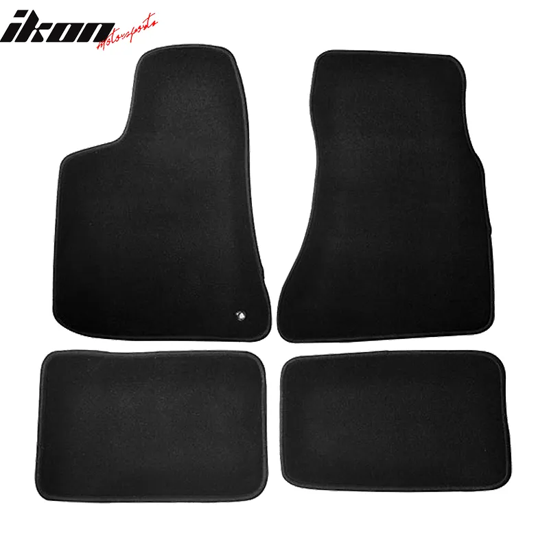 Car Floor Mat for 2006-2010 Dodge Charger Black Nylon Carpet 4PC Set