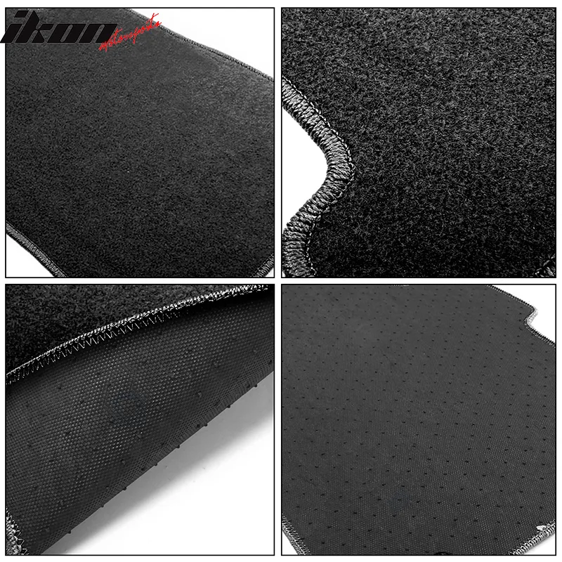 Car Floor Mat for 2006-2010 Dodge Charger Black Nylon Carpet 4PC Set