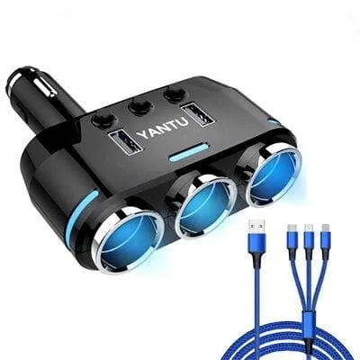 Car Splitter Cigarette Lighter Socket