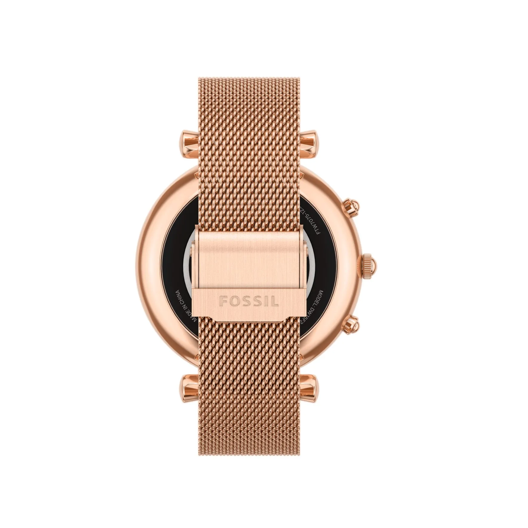 Carlie Gen 6 Hybrid Smartwatch Rose Gold-Tone Stainless Steel Mesh