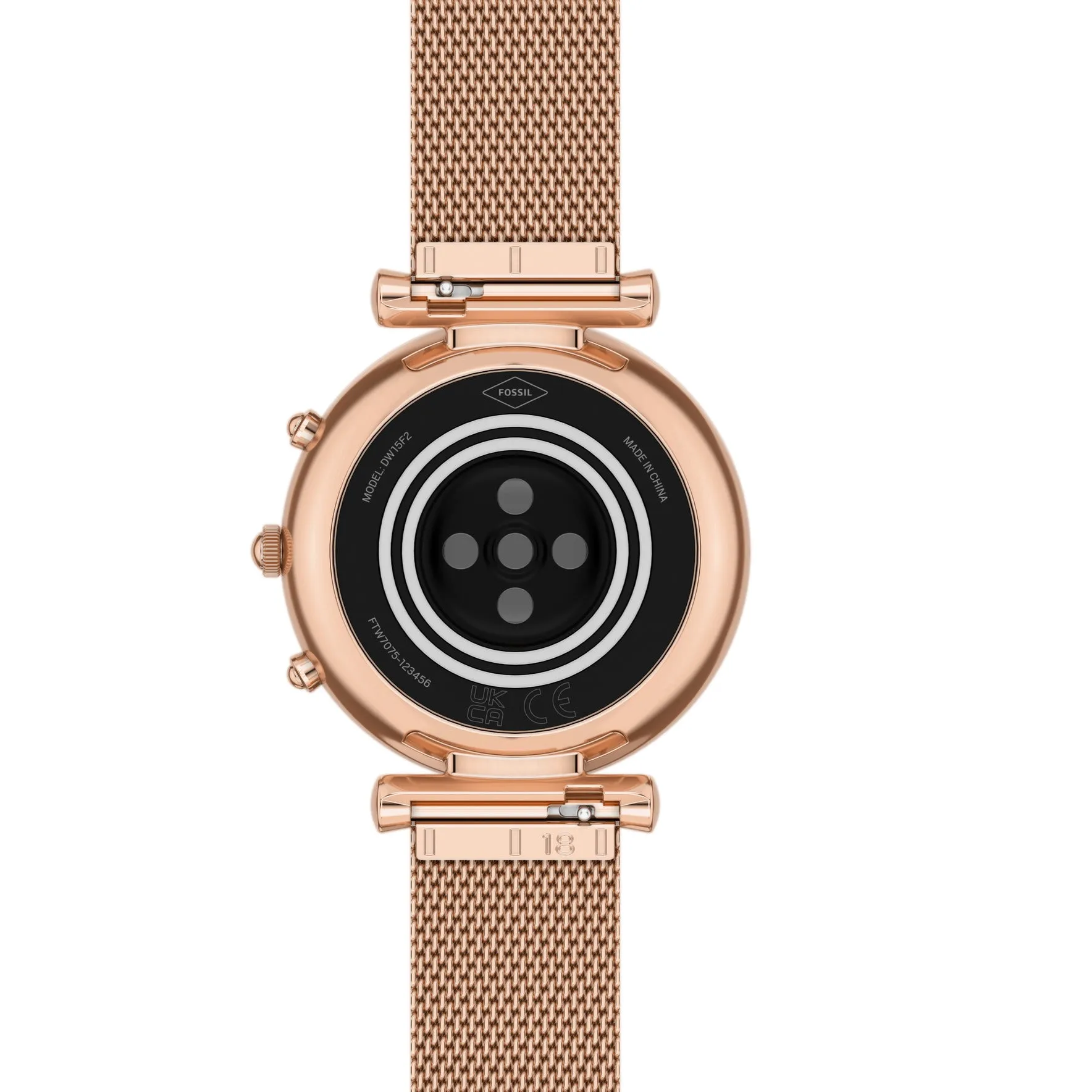 Carlie Gen 6 Hybrid Smartwatch Rose Gold-Tone Stainless Steel Mesh