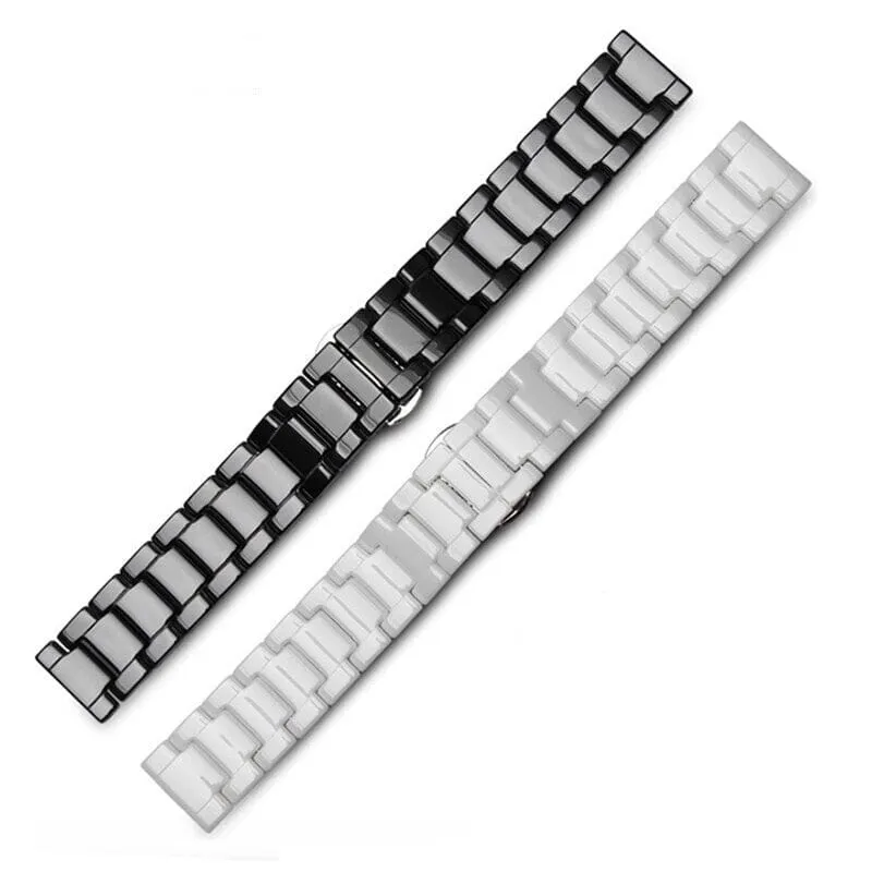 Ceramic Watch Straps compatible with the Garmin Approach & Forerunner 20mm Range