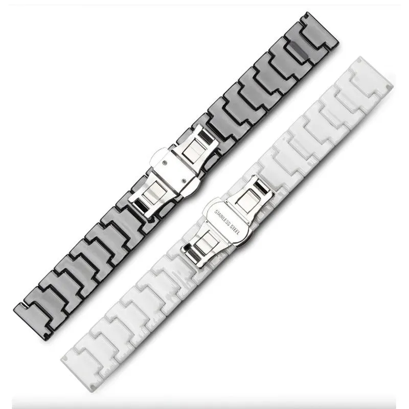 Ceramic Watch Straps compatible with the Garmin Approach & Forerunner 20mm Range