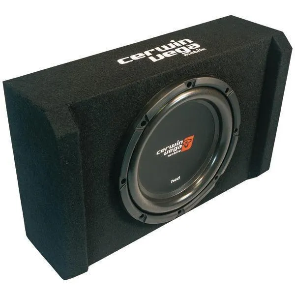 Cerwin-Vega Mobile H7SE12 HED Series Subwoofer in Sealed & Shallow Mini Enclosure (12inch)