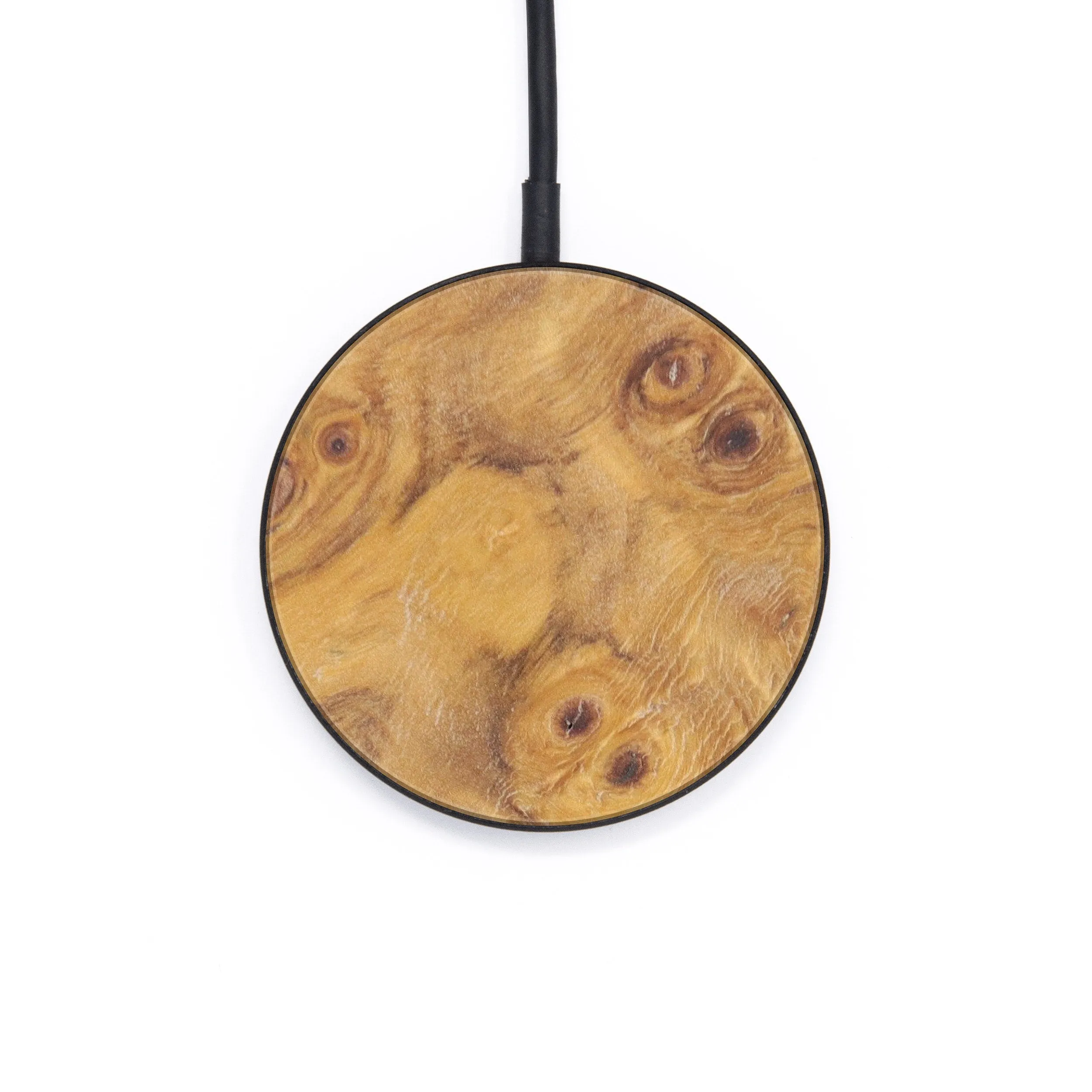 Circle Burl Wood Wireless Charger - Charyl (Buckeye Burl, 607015)