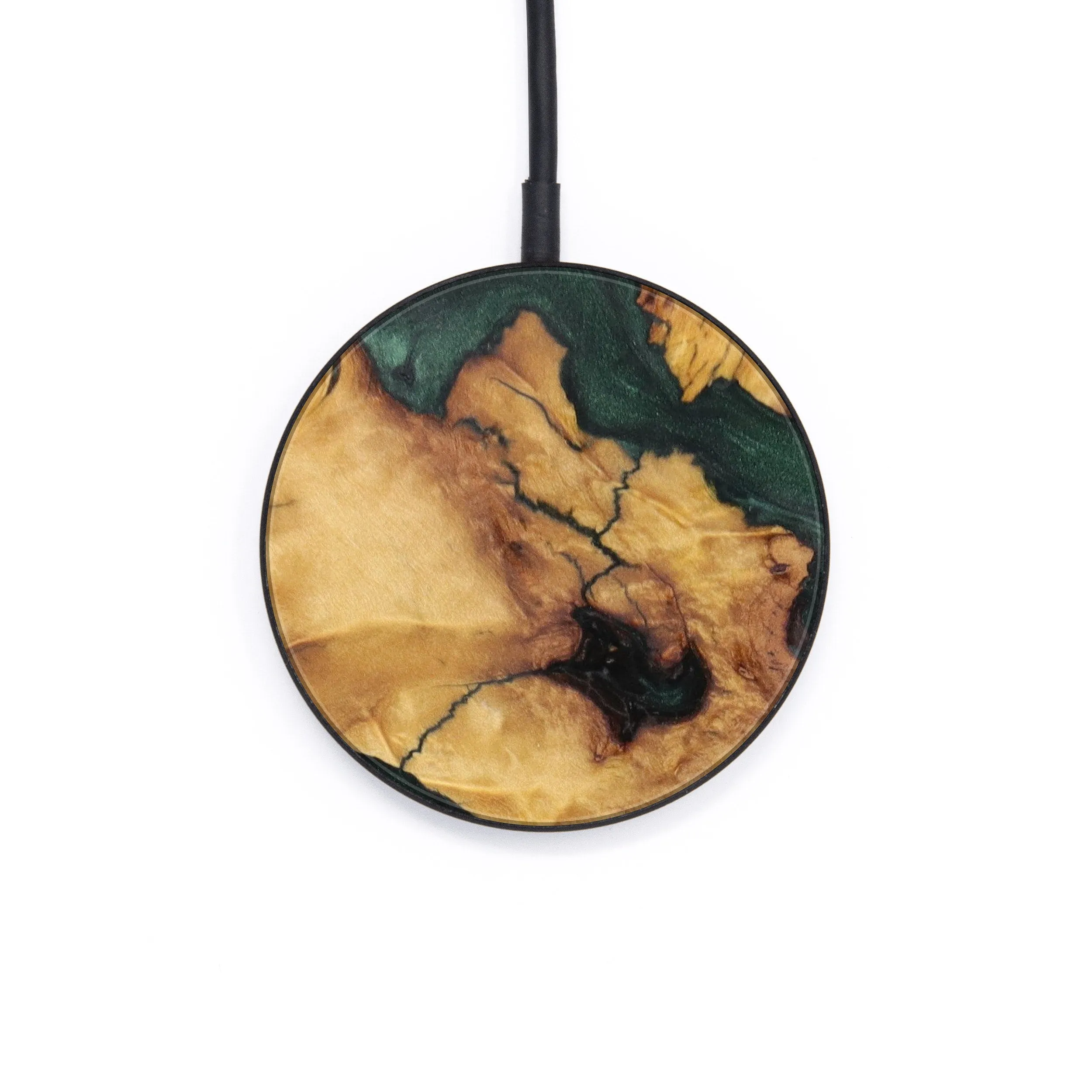 Circle Wood Resin Wireless Charger - Agata (Mosaic, 605032)