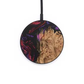 Circle Wood Resin Wireless Charger - Angel (Red, 687862)