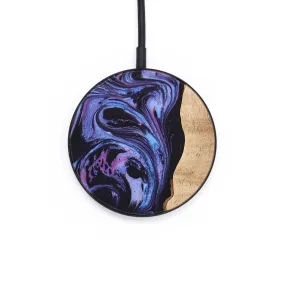 Circle Wood Resin Wireless Charger - Arielle (Purple, 654430)