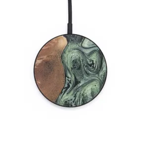 Circle Wood Resin Wireless Charger - Ashton (Green, 655833)