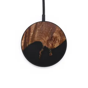 Circle Wood Resin Wireless Charger - Aspen (Pure Black, 677049)