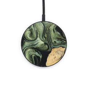 Circle Wood Resin Wireless Charger - Bette (Green, 655649)