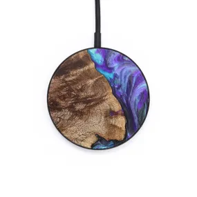 Circle Wood Resin Wireless Charger - Branden (Purple, 709069)