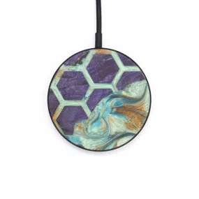 Circle Wood Resin Wireless Charger - Braylon (Pattern, 684585)