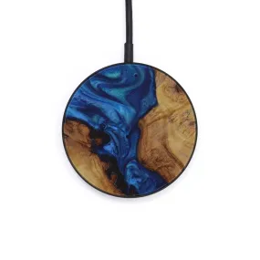 Circle Wood Resin Wireless Charger - Cassidy (Light Blue, 589647)