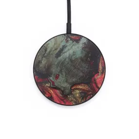 Circle Wood Resin Wireless Charger - Colton (Red, 715793)