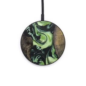 Circle Wood Resin Wireless Charger - Dean (Green, 635378)