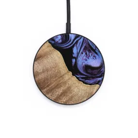 Circle Wood Wireless Charger - Jania (Purple, 734116)