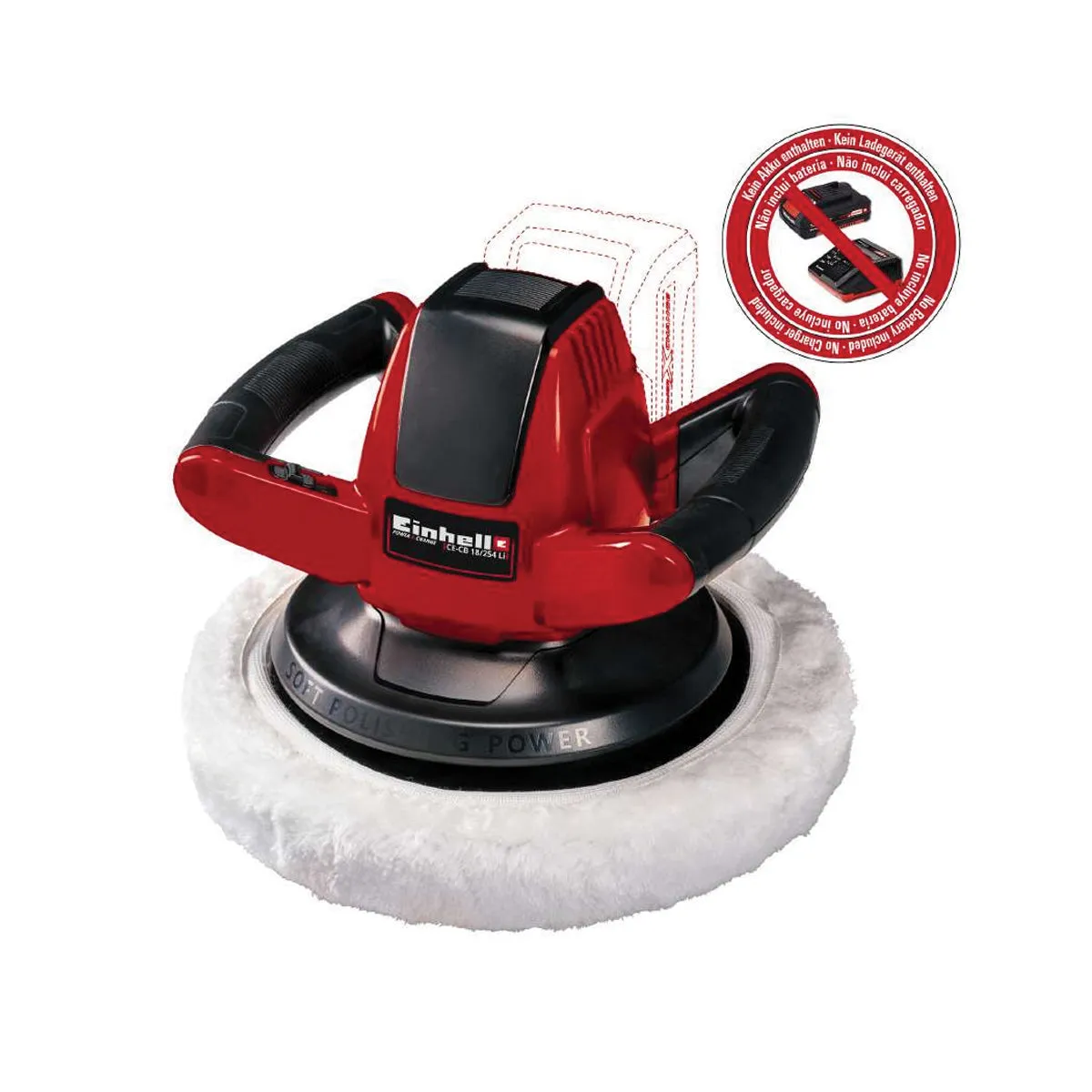 Cordless Car Polisher [CE-CB 18/254 Li-Solo] [Battery Optional]