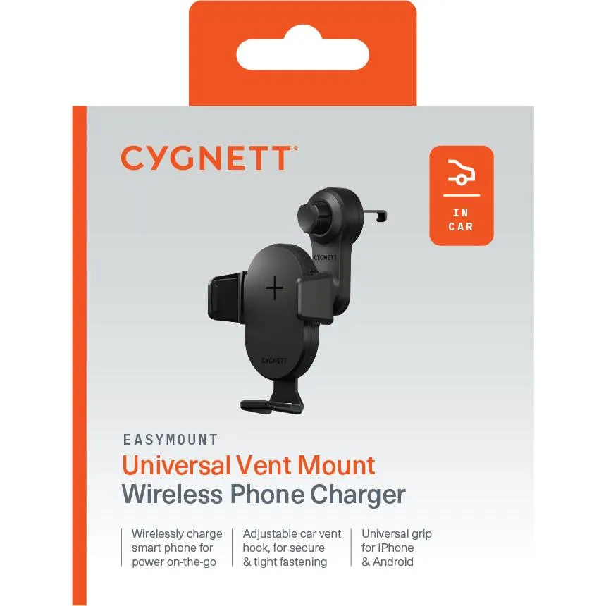 Cygnett EasyMount Car Vent Wireless Phone Charger