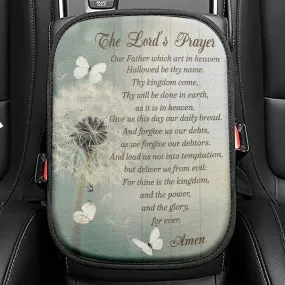 Dandelion Create In Me A Clean Heart Psalm 5110 Seat Box Cover, Bible Verse Car Center Console Cover, Scripture Interior Car Accessories