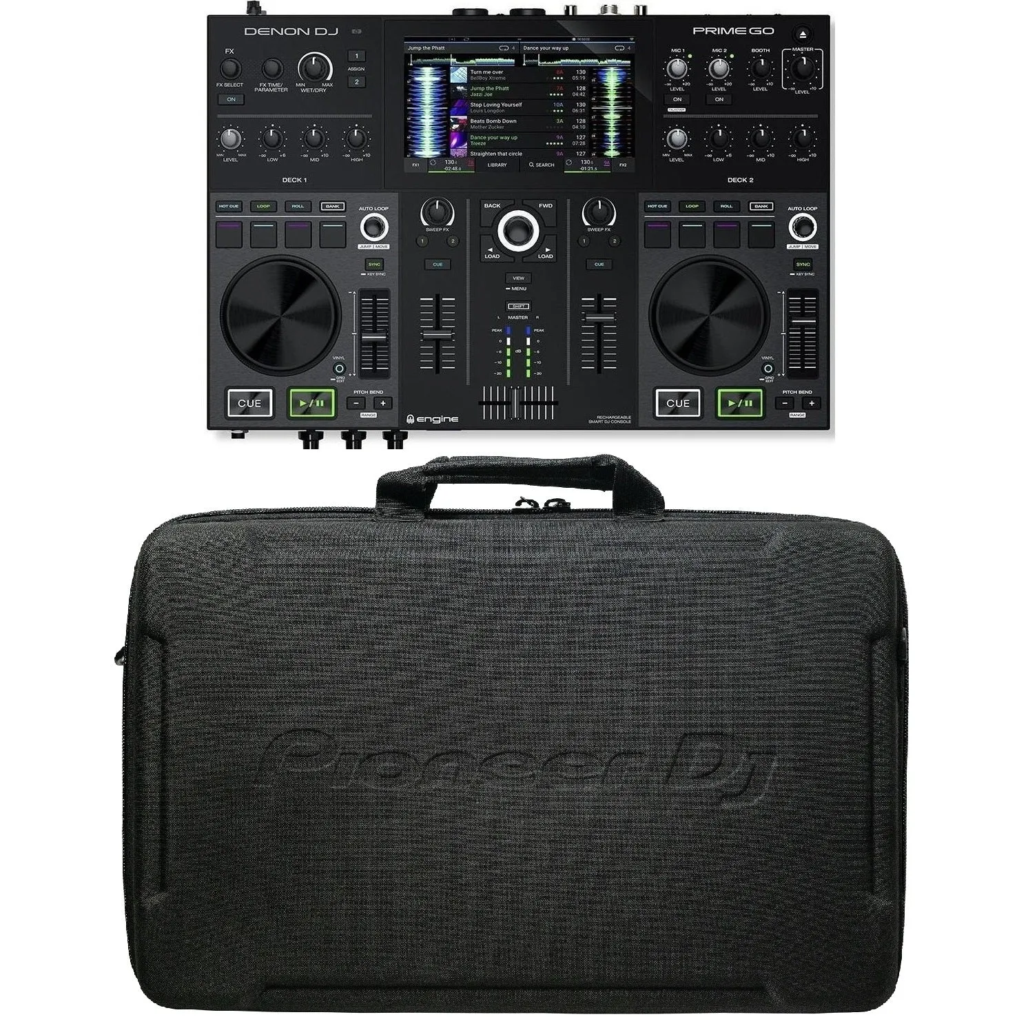 Denon PRIMEGO Smart DJ Console & DJC-B1 Soft Case Bundle