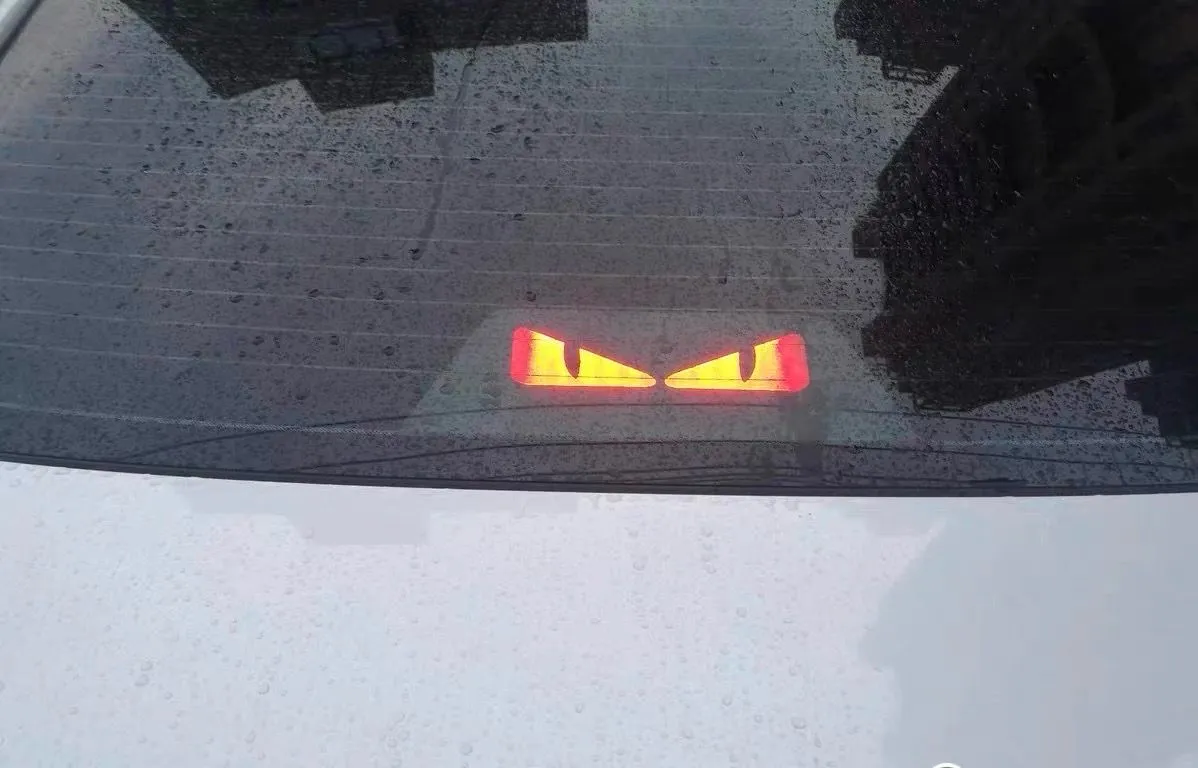 Devil Eyes Sticker high brake light High Quality Rear Tail Light