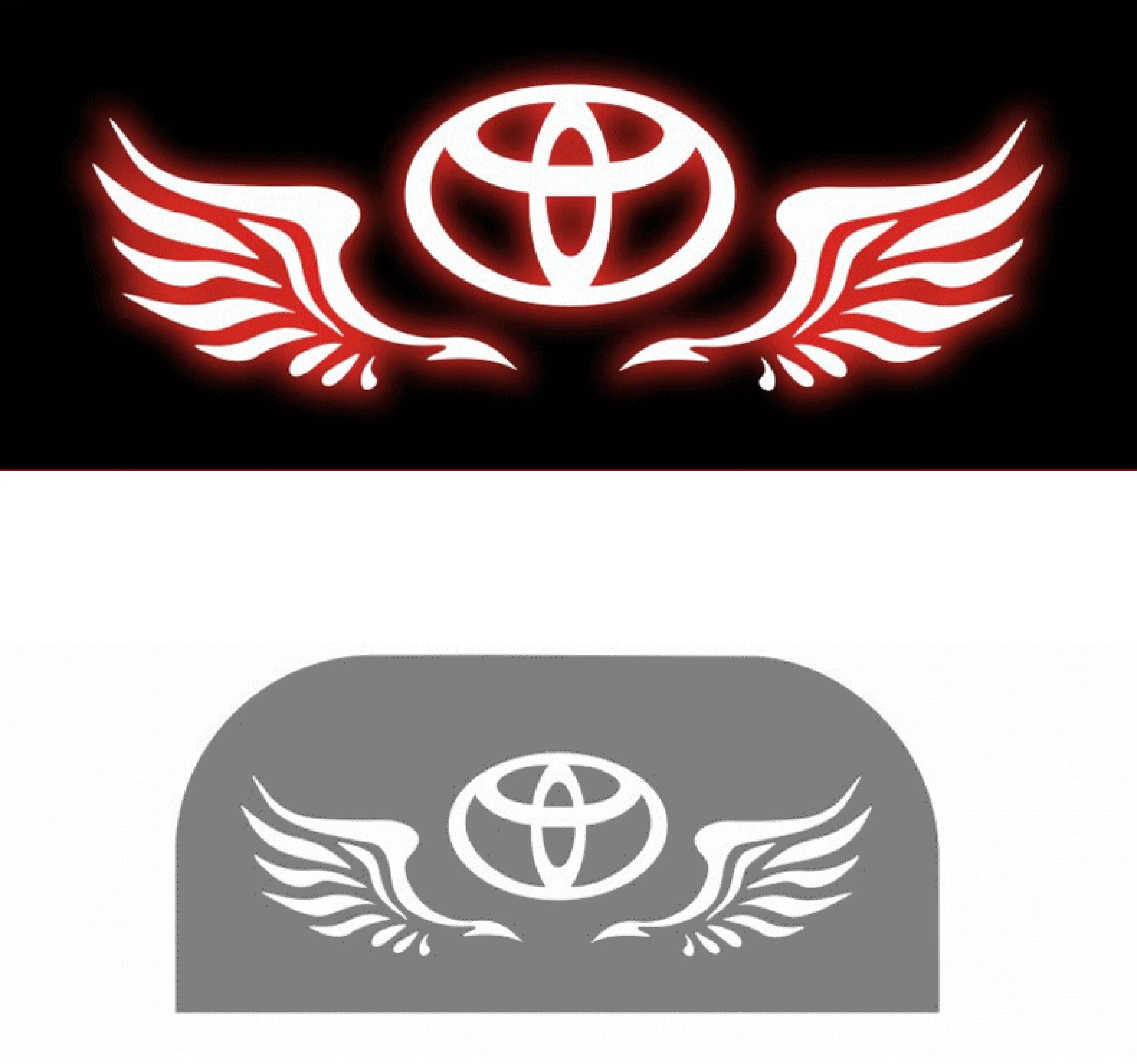 Devil Eyes Sticker high brake light High Quality Rear Tail Light