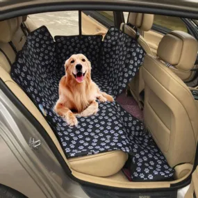 Dog Waterproof Car Seat Cover With Paw Prints