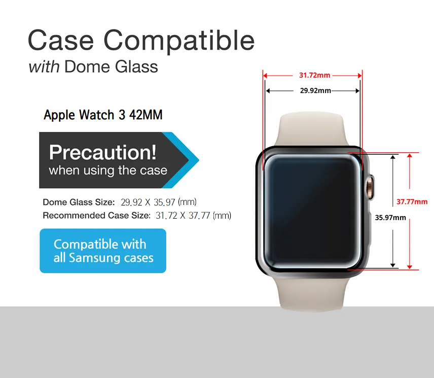 [Dome Glass] Apple Watch Series 3 (42 MM)