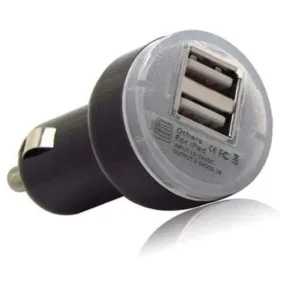 DUAL USB CAR CHARGER- BLACK