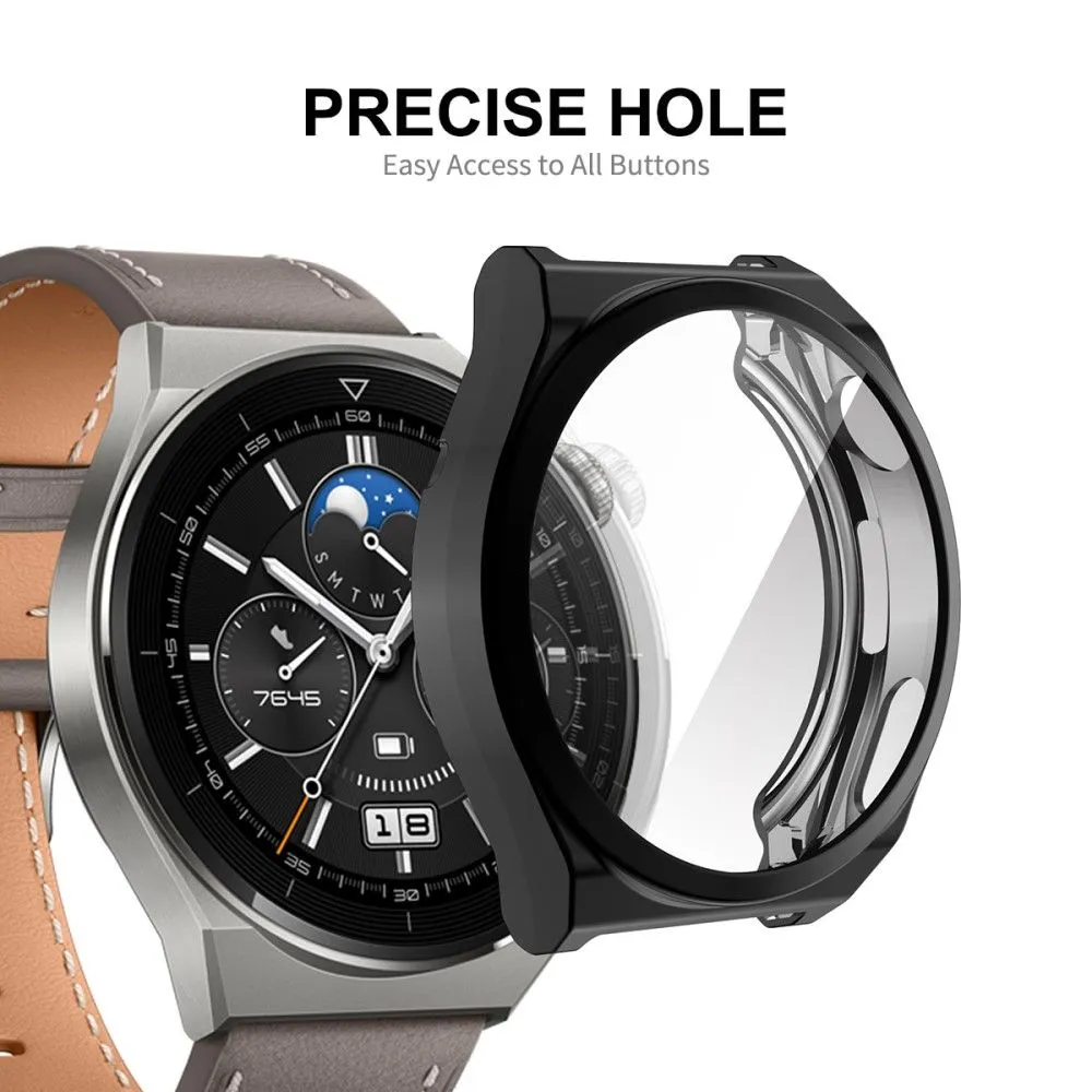 ENKAY Huawei Watch GT 3 Pro 46mm protective cover with tempered glass - Grey