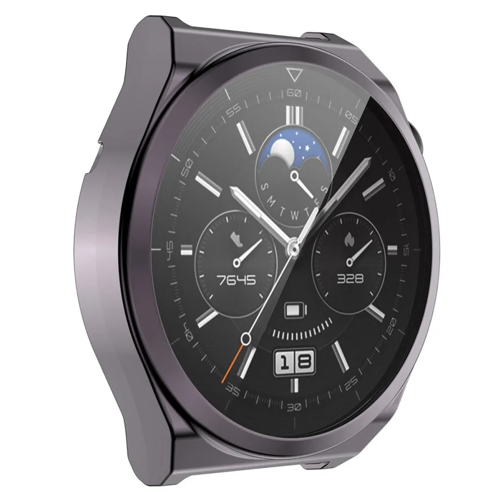 ENKAY Huawei Watch GT 3 Pro 46mm protective cover with tempered glass - Grey