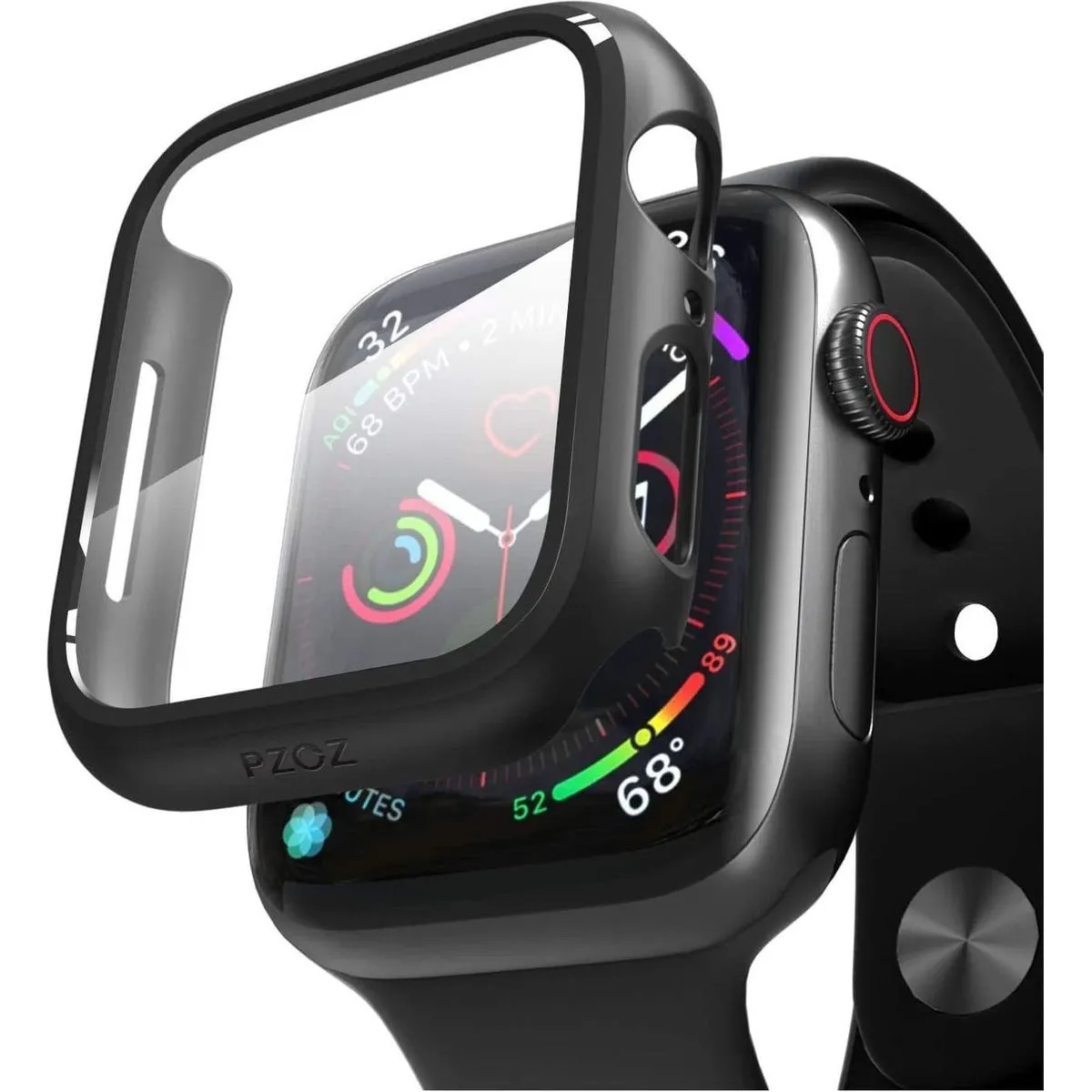 Entronix Apple Watch Series 6/5/4/SE, 40mm Case - Built-In Screen Protector,