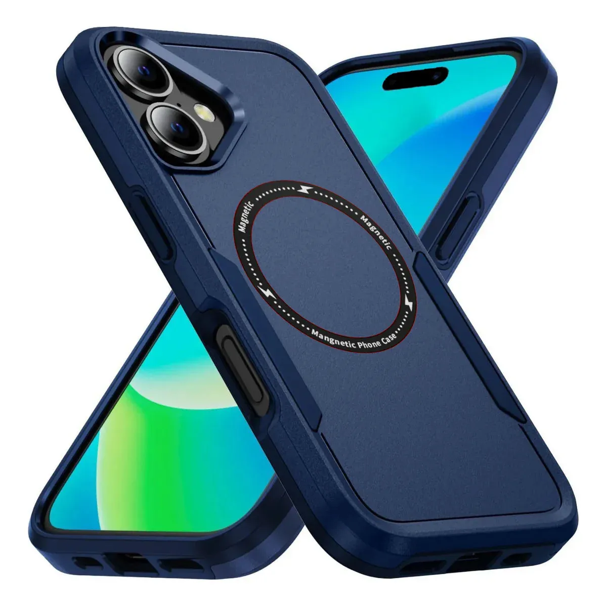 Entronix Heavy Duty Magnetic Case designed for Apple iPhone 16, Protection Shockproof Dropproof Dustproof Anti-Scratch Magnetic Case Cover