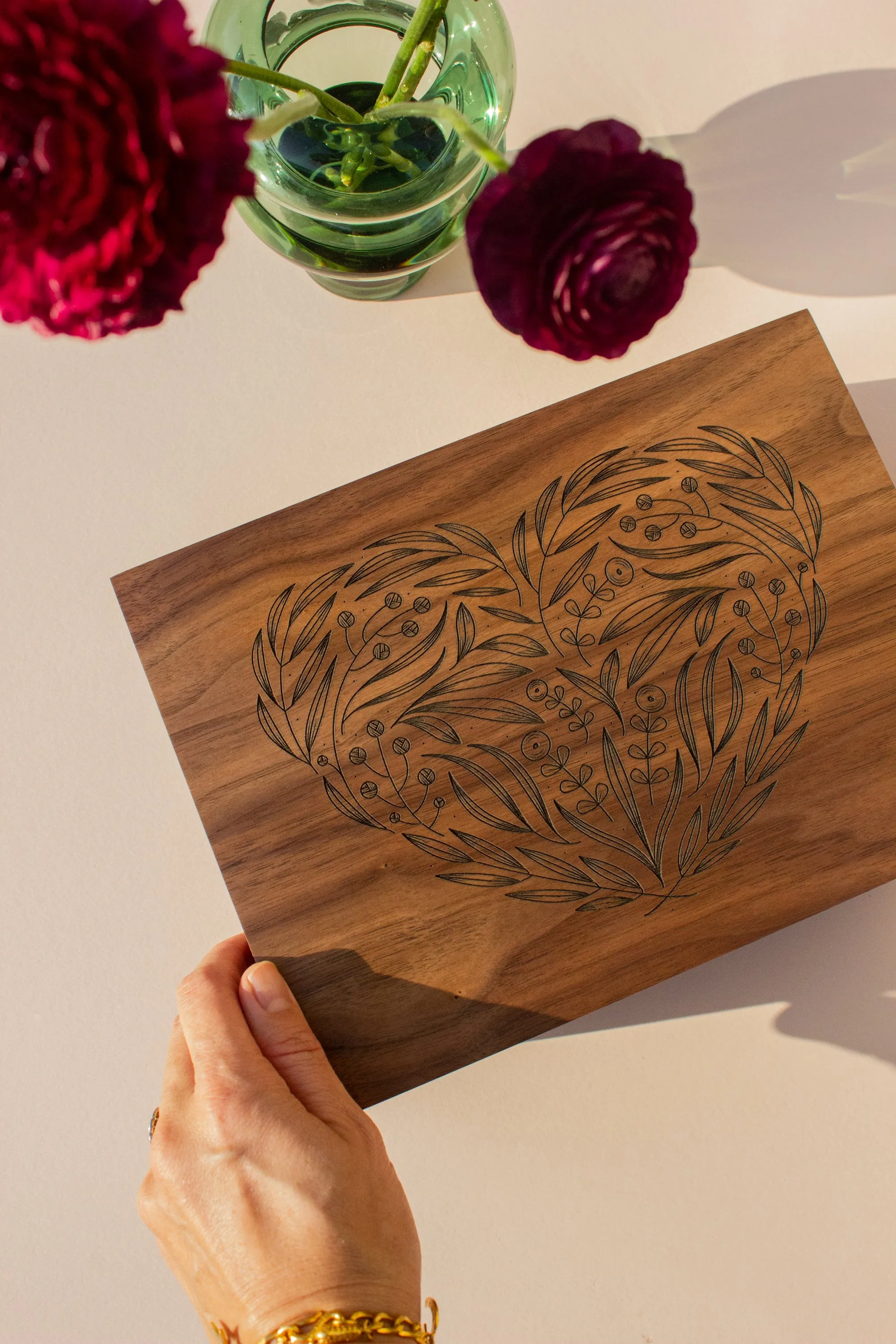 Floral Heart Keepsake Box