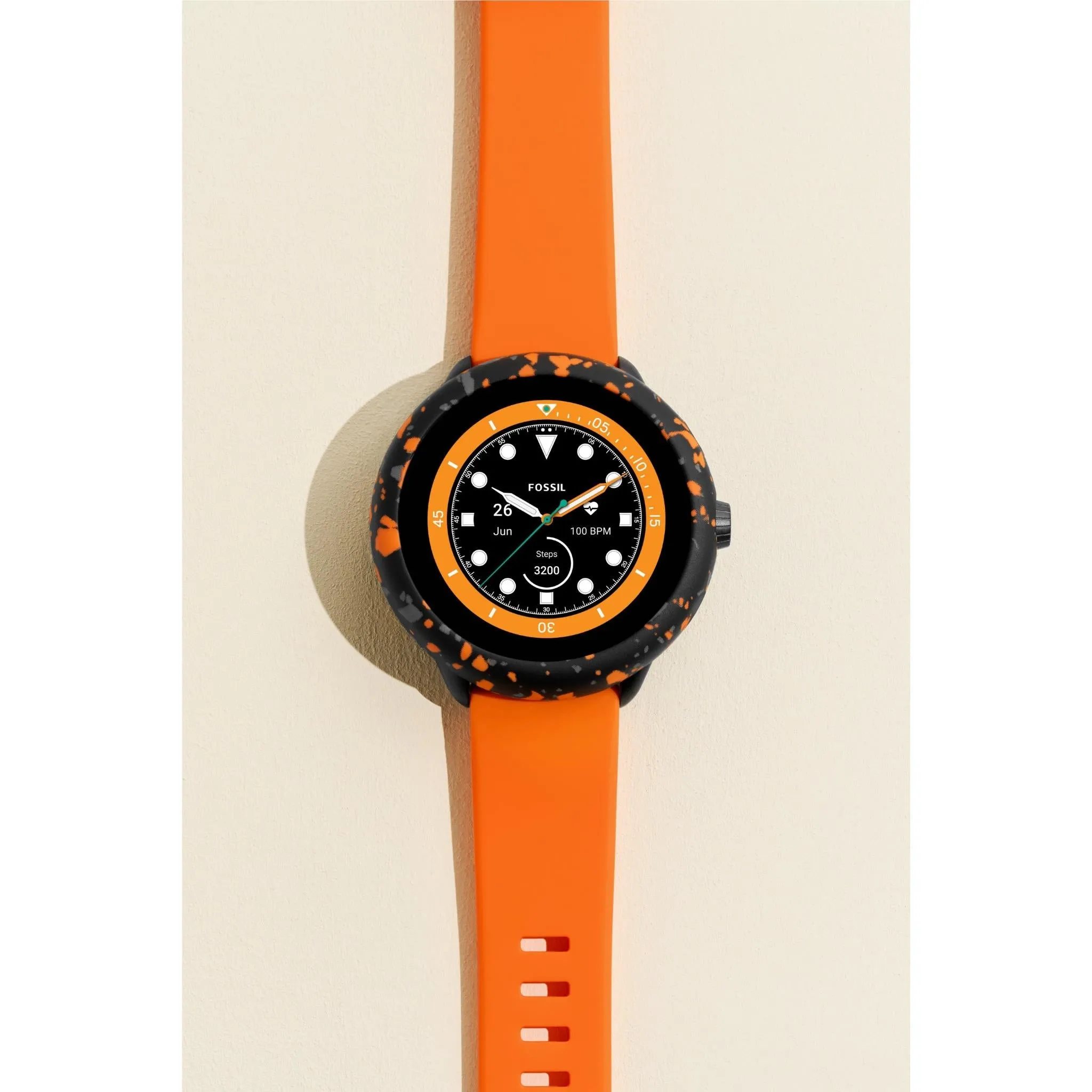 Fossil Gen 6 Smartwatch Wellness Edition Set (Orange/Black)