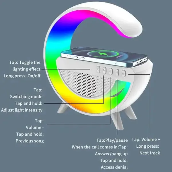 G500 – G Lamp Led Bluetooth Speaker And Charger