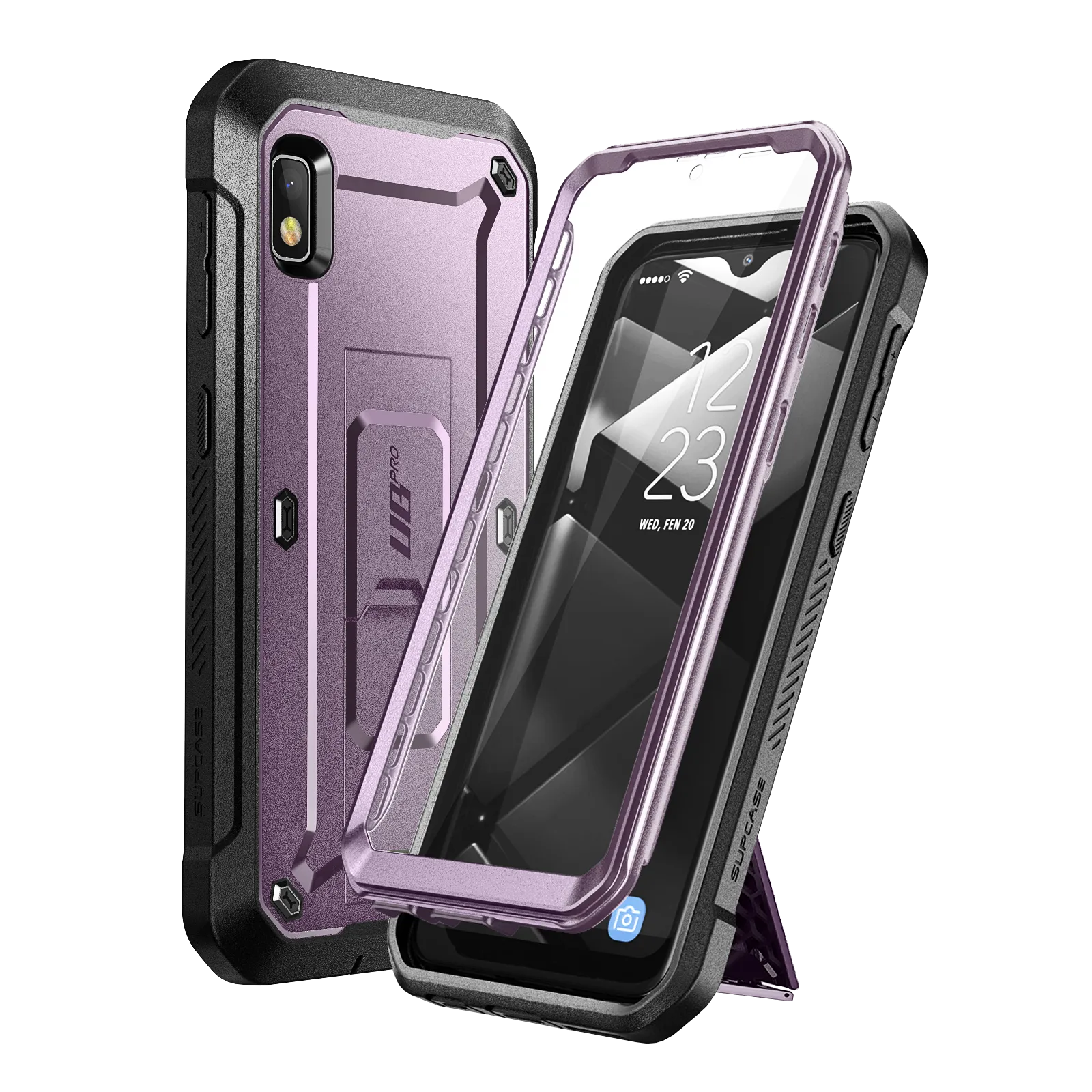 Galaxy A10e Unicorn Beetle Pro Rugged Holster Case(open box)-Metallic Purple