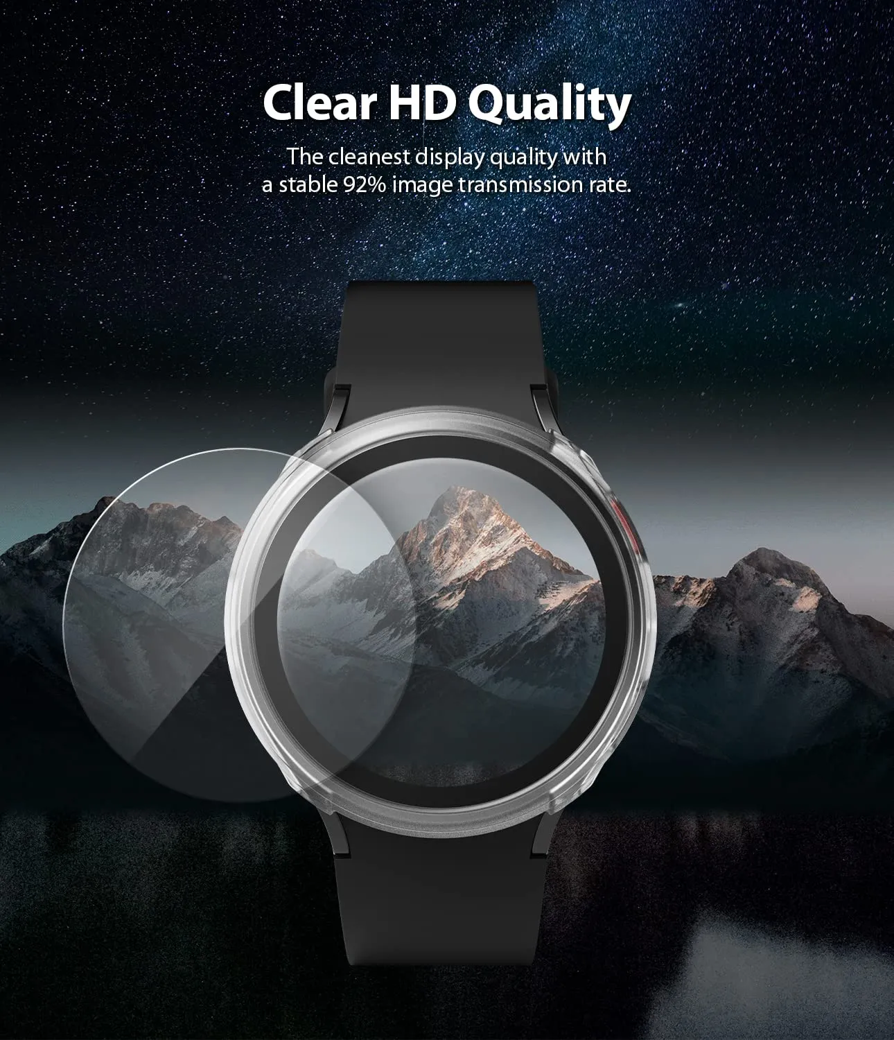 Glass [4 Pack] Compatible with Samsung Galaxy Watch 5 44mm / Galaxy Watch 4 44mm