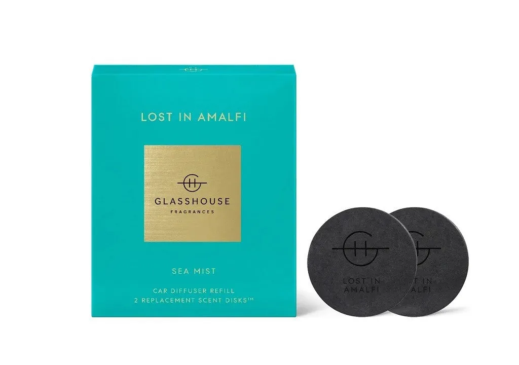 Glasshouse Fragrance - Car Diffuser 2 Replacement Scent Disks - Lost In Amalfi