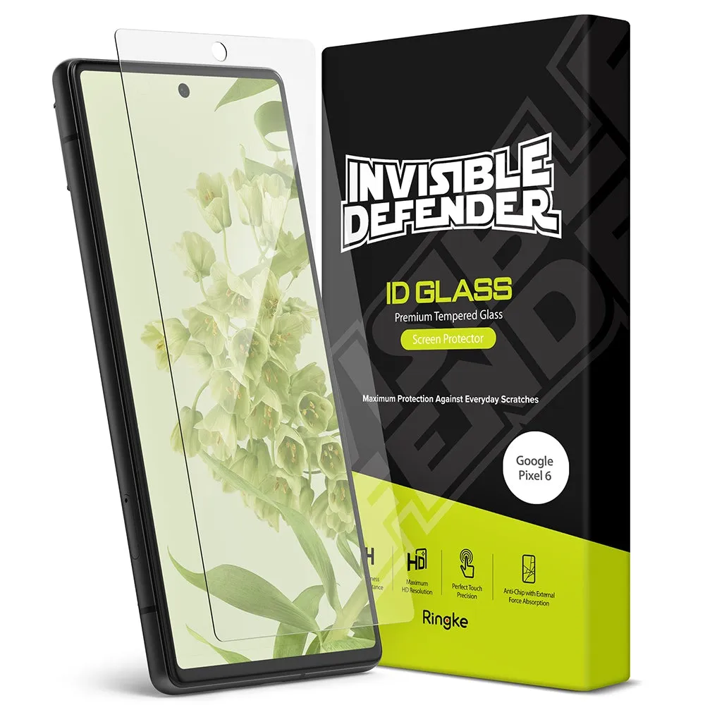 Google Pixel 6 Screen Protector| Invisible Defender Full Coverage| Black