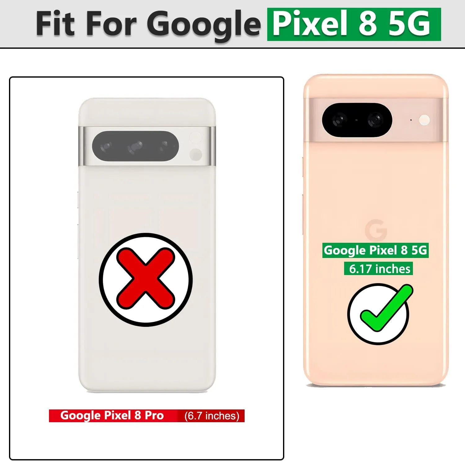 Google Pixel 8 case with Slide Camera Cover Ring Holder