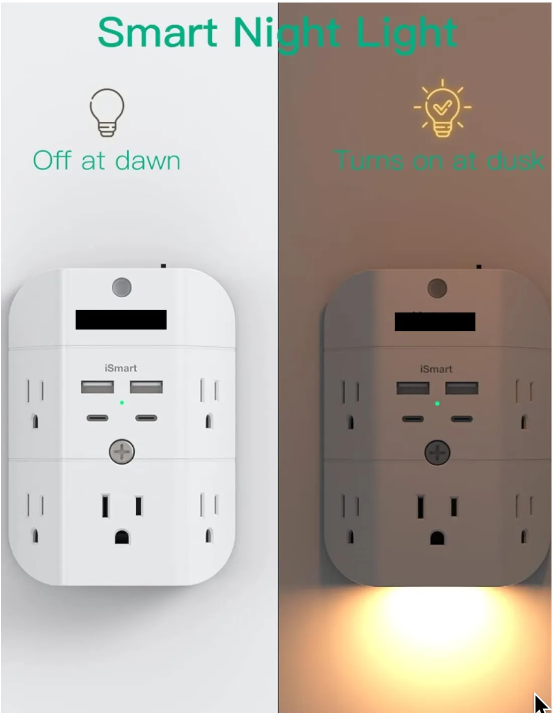 Grounded Charger.No Electric EMF  USB  and USB-C Charging Station and Power Strip