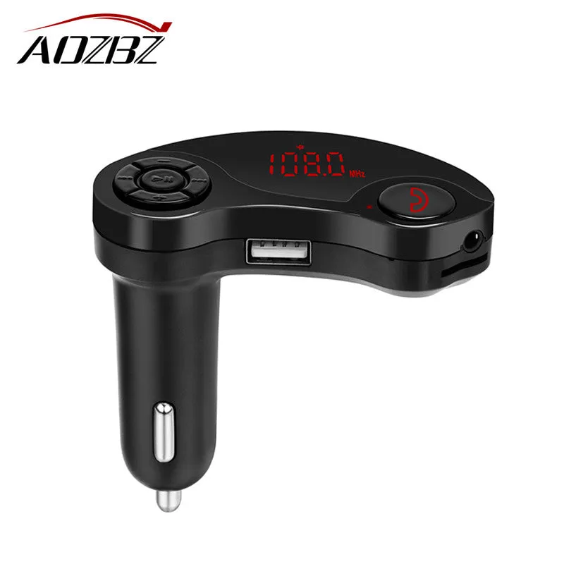 GT86S Bluetooth Car Kit Music Player FM Transmitter Modulator 1.5A USB Car Charger Support U Disk/TF Card  AUX-in DC 12/24V