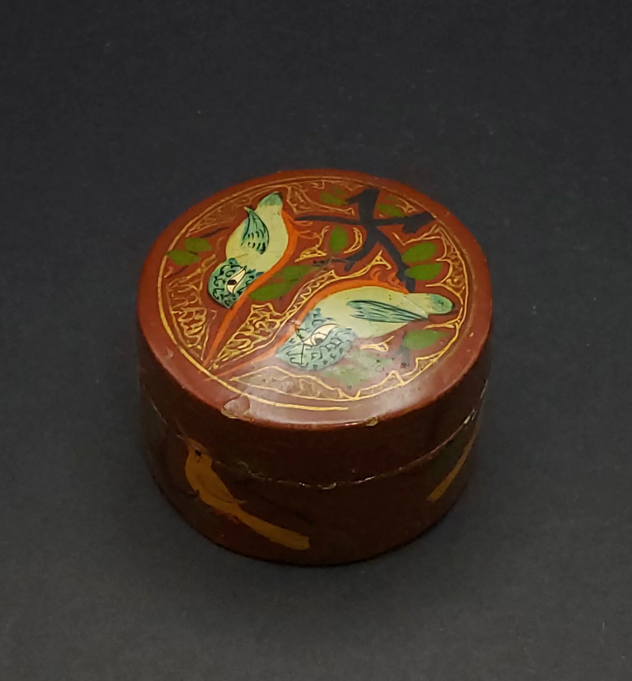 Hand Painted Hummingbirds Wood Trinket Box