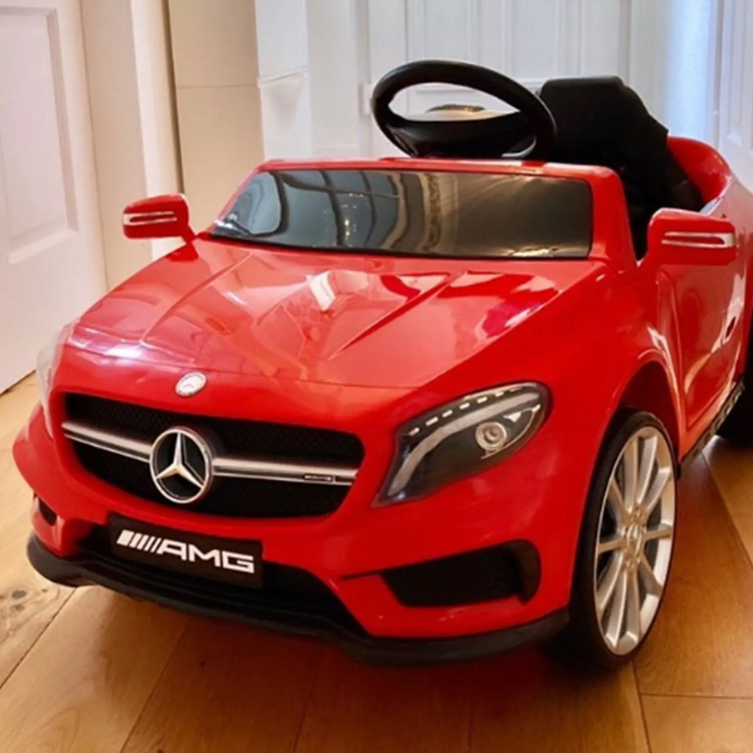 HOMCOM Kids Electric Ride On Car Mercedes Benz GLA 6V - Red