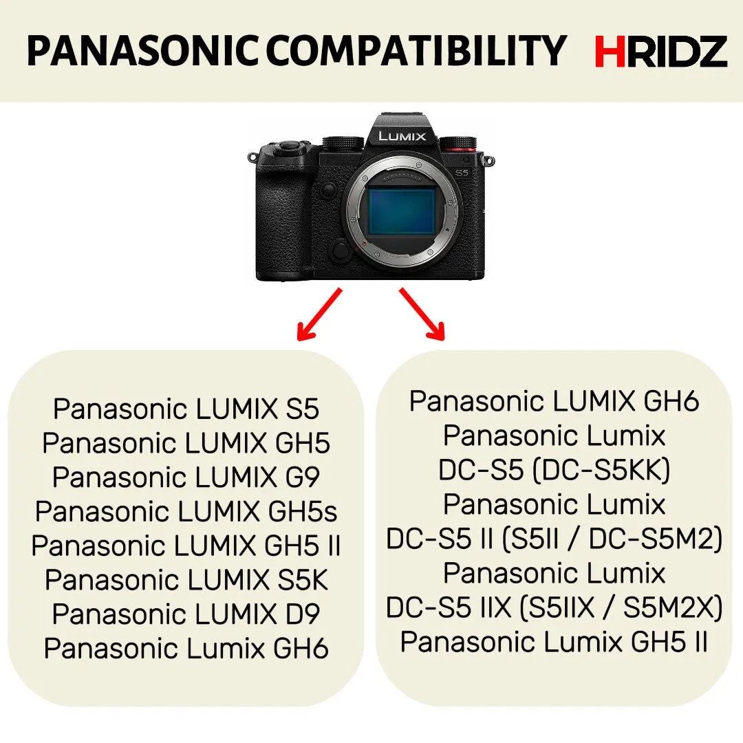 Hridz BLK22 Battery for Panasonic DMW-BLK22 and Panasonic Lumix