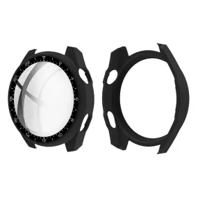 Huawei Watch 3 Pro dial style cover   tempered glass - Black