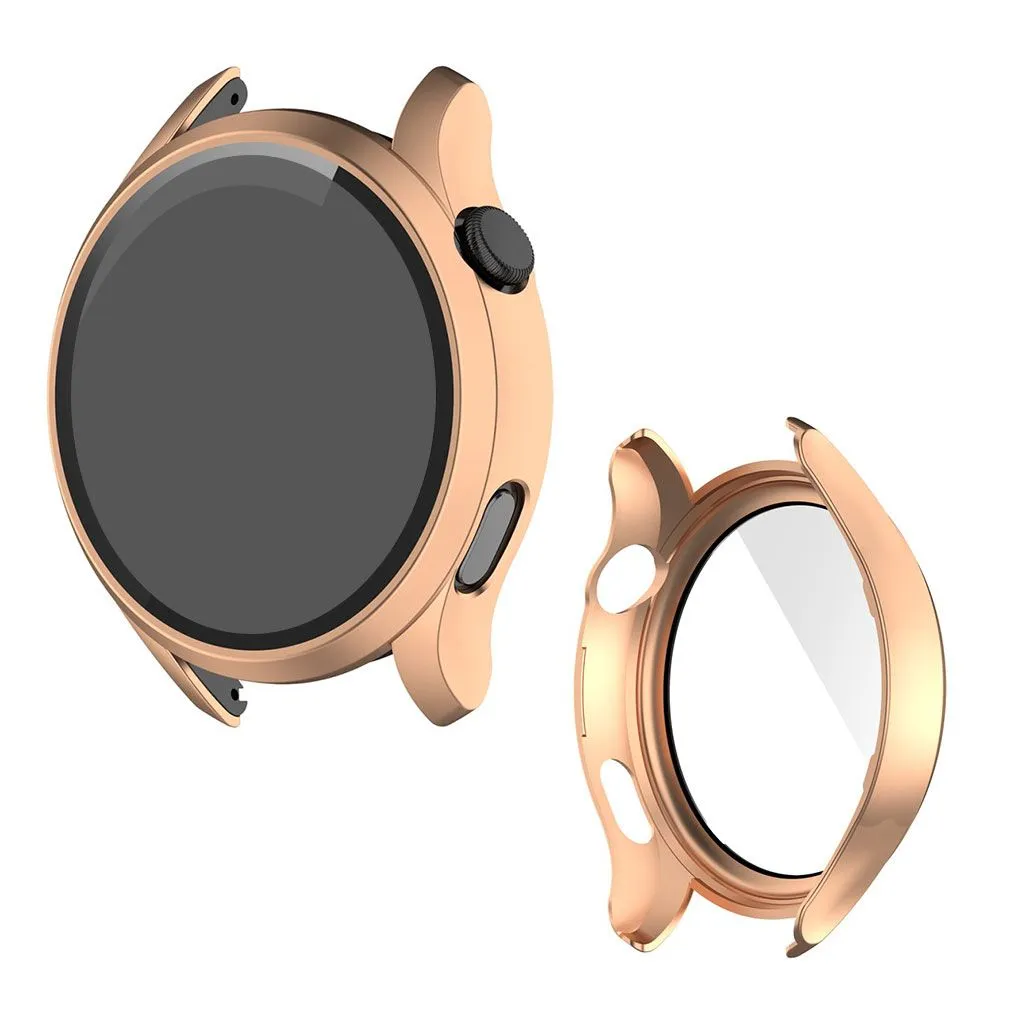 Huawei Watch 3 TPU cover   tempered glass - Rose Gold